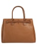 Cluty Handtasche echt Leder in cognac