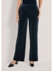 MADELEINE Elegante Hose mit luxuriösem Touch in marine