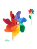 relaxdays 4 x Windrad in Bunt - (B)18 x (H)47,5 x (T)8,5 cm