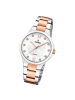 Festina Analog-Armbanduhr Festina Boyfriend silber, rosé mittel (ca. 34mm)