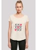 F4NT4STIC Long Cut T-Shirt Valentinstag Herz Tic Tac Toe in Whitesand