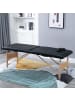 HOMCOM Massageliege-186L x 60B x 58-81H cm-Schwarz