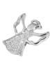 Adeliás Damen Anhänger Engel aus 925 Silber mit Zirkonia in silber