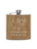 Mr. & Mrs. Panda schnapsflasche Sternzeichen Stier mit Spruch in Braun