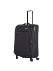 travelite Chios - 4-Rollen-Trolley L 78 cm erw. (schwarz) in schwarz