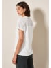 Cecil 'Leinenmix Bluse mit Knoten' Weiß