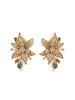 NAEMI Women Earrings in Rose Gold Green