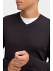 BLEND Strickpullover BHWEBER 21301283ME modischer Strickpullover in Schwarz