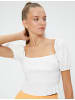 KOTON T-shirt in Ekru