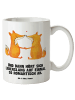 Mr. & Mrs. Panda Teetasse Füchse Liebe mit Spruch in Weiß