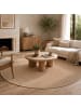 Snapstyle In- & Outdoor Flachgewebe Teppich Porto Rund in Sand
