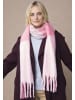 Yuhu Damen Schal flauschig kariert Oversize aus 100 % Polyester in Pink