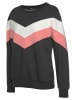 H.I.S Sweatshirt in anthrazit-rosa-weiß