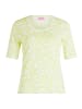 Betty Barclay Basic Shirt mit Rippenstruktur in Cream/Green