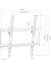 VCM  TV VESA Wandhalterung neigbar B-FN 400 in Schwarz