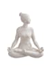 Butlers Deko-Statue LOTUS 2er-Set in Weiß