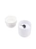 relaxdays Blumentopf Safe in Weiß - (H)13 x ∅12,5 cm