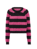 Libbi Damen Sweater in Schwarz Pink