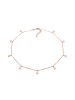 Elli Halskette 925 Sterling Silber Kreis, Geo in Rosegold