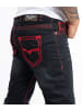 Rock Creek Jeans Straight Cut in Schwarz