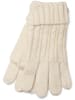 styleBREAKER Strick Schal, Mütze und Handschuhe Set in Creme-Beige