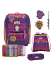 Scout Genius Exklusiv Superflash - Schulranzen Set 4tlg. (Blue Dino) in Fantasy