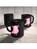 Mr. & Mrs. Panda Bedruckte Tasse Axolotl Glücklich ohne Spruch in Schwarz
