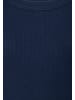 More & More schmales Basic-Top, gerippt in dark blue