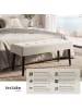 tectake Sitzbank gepolstert, Belastbarkeit 220 kg, 95 x 38 x 45 cm
