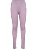 Hummel Leggings "Mix Mid Waist Tights" in Lila