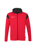 uhlsport  Kapuzenjacke Squad 27 Track Hood Kids in rot/schwarz