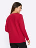 Sieh an! Langarmshirt in rot-weiß