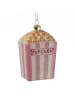 MARELIDA Baumschmuck Popcorn lustige Baumdeko bruchfest H: 10cm in rosa, weiß