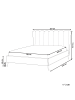 Beliani Doppelbett MIRIBEL in Rosa/Gold - (W) 207 x (H) 112 x (L) 218 cm
