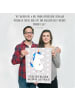 Mr. & Mrs. Panda Kunstdruck Einhorn Mann mit Spruch in Grau Pastell