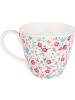 Greengate Becher LOUISA Weiß mit Blumen Muster