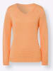 Sieh an! Langarm-Pullover in apricot