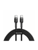 Mcdodo Baseus Schnell-Ladekabel USB-C PD 2.0 QC 3.0 60W 2m schwarz-grau