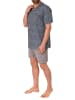 NORMANN Schlafanzug kurzarm Shorty Pyjama - 72066 in grau