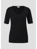 s.Oliver T-Shirt kurzarm in Schwarz