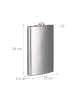 relaxdays 5x Flachmann in Silber - 1,8 l