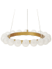 Beliani Pendelleuchten GEORGES in Gold - (W) 59 x (H) 146 x (L) 59 cm