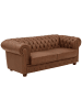 58 aufm Kessel SOFA 3-Sitzer Kath Echtleder (Antikoptik) cognac