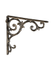 relaxdays 4 x Regalwinkel "Barocke Ornamente" in Bronze