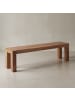 KADIMA DESIGN Esszimmer Sitzbank MUMBAI Massiv-Holz 160 x 45 x 35 cm in Akazie