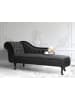 Beliani Chaiselongue NIMES in Schwarz - (W) 169 x (H) 79 x (L) 65 cm