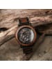 Holzkern Herrenuhr Quarz Chronograph Askja Walnuss/Marmor Anthrazit / Braun
