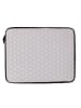 Mr. & Mrs. Panda Laptoptasche Bär und Hase Umarmen mit Spruch in Grau Pastell
