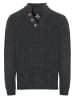 Threadbare Stehkragenpullover Kelley in Charcoal