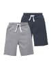 Kidsworld Sweatshorts in marine/graumeliert